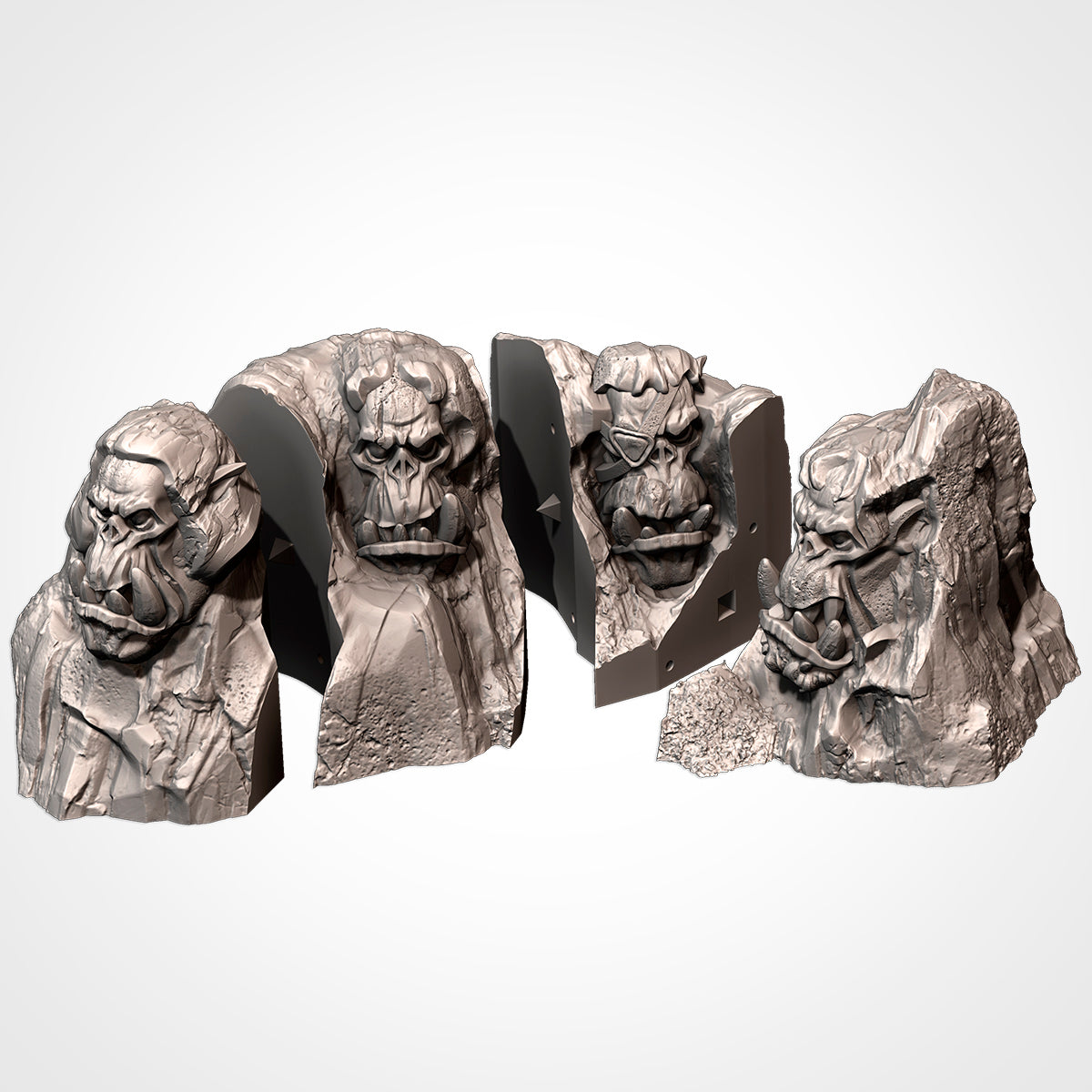 Orc Monuments (32, 28, 15 & 10mm Scale) tabletop wargaming terrain