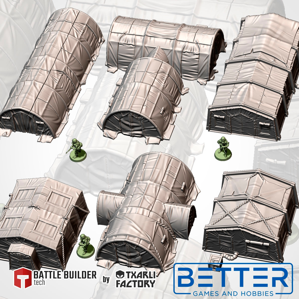 Military Barracks (32, 28, 15 & 10mm Scale) tabletop wargaming terrain