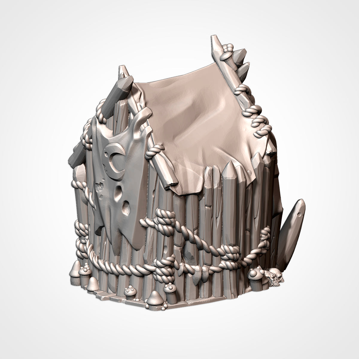 Goblin Camp, (32, 28, 15 & 10mm Scale) 3d printed Terrain Scenery