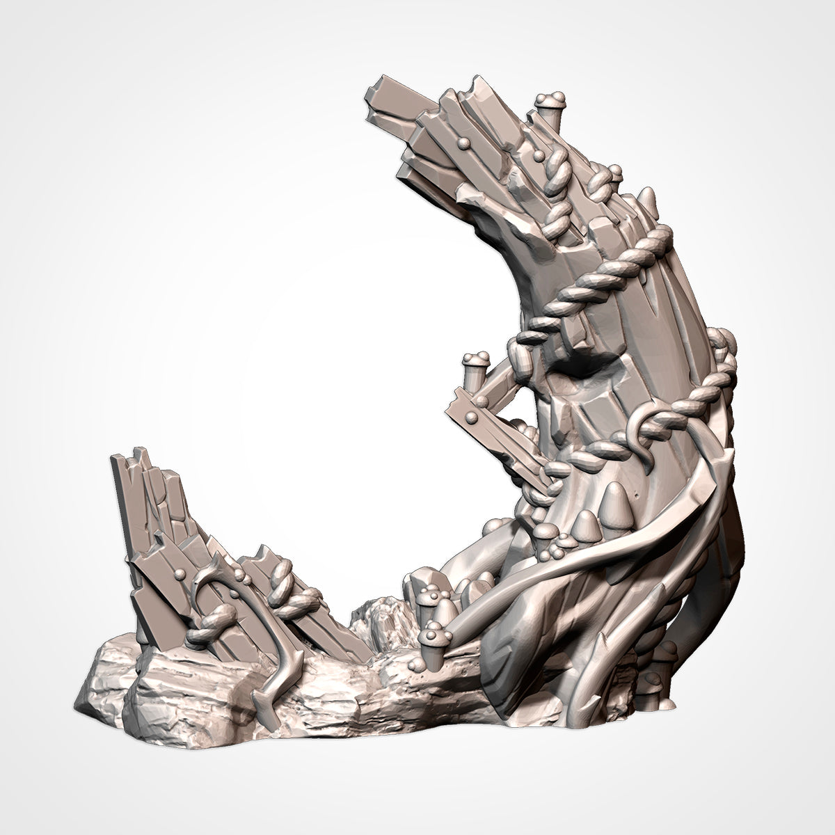 Goblin Camp, (32, 28, 15 & 10mm Scale) 3d printed Terrain Scenery