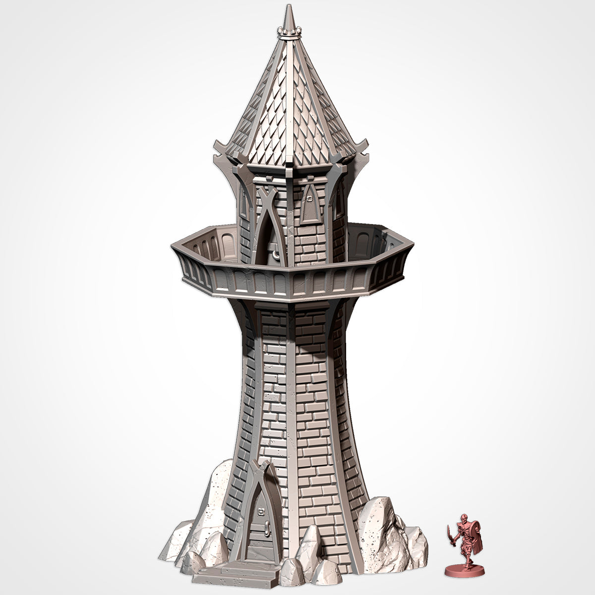 Elven Buildings - 32, 28, 15, or 10mm Scale for Fantasy Wargaming RPG