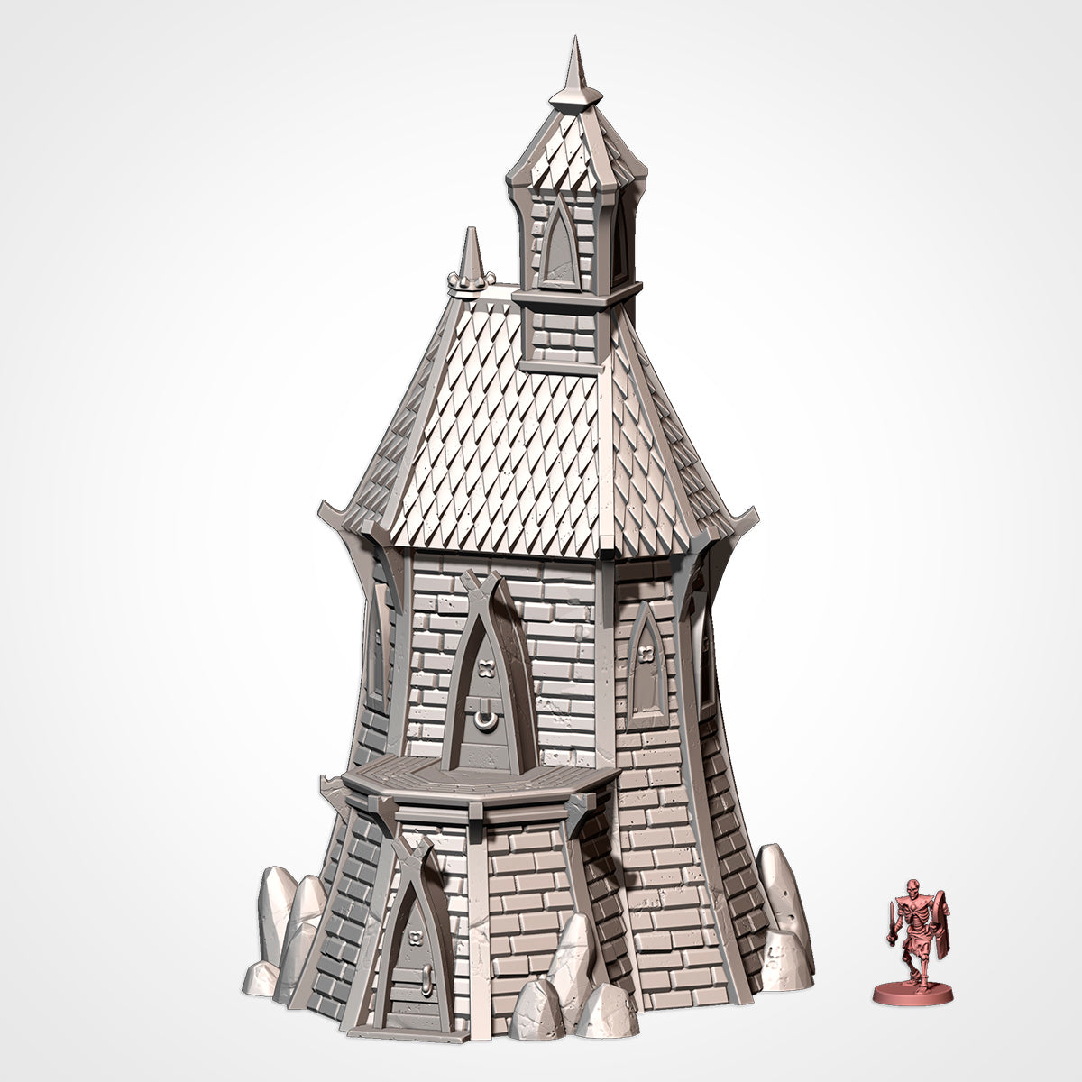 Elven Buildings - 32, 28, 15, or 10mm Scale for Fantasy Wargaming RPG