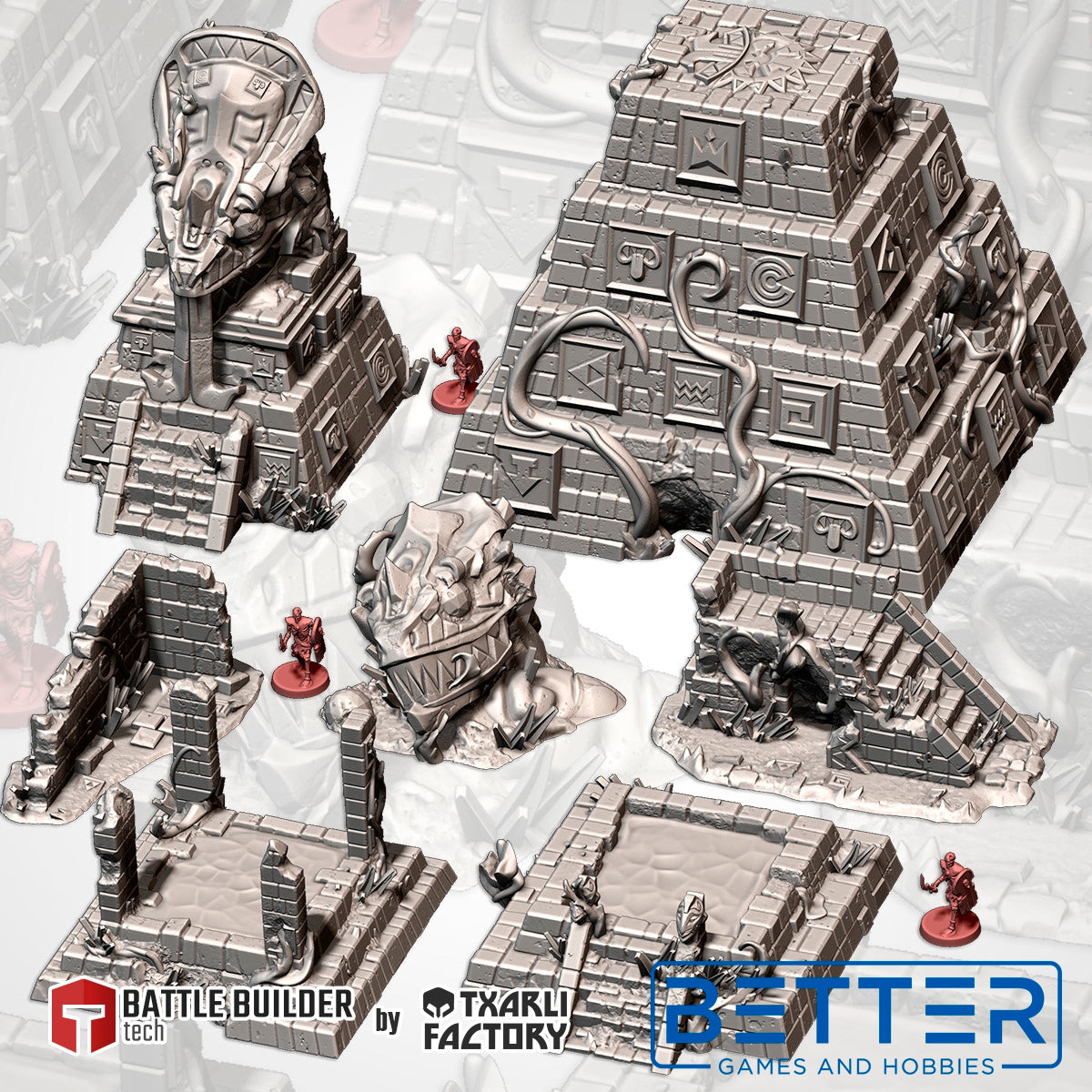 Lost City (32, 28, 15 & 10mm Scale) tabletop wargaming terrain