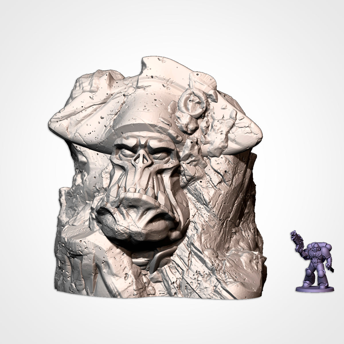 Ork Monuments 2 (32, 28, 15 & 10mm Scale) tabletop wargaming terrain