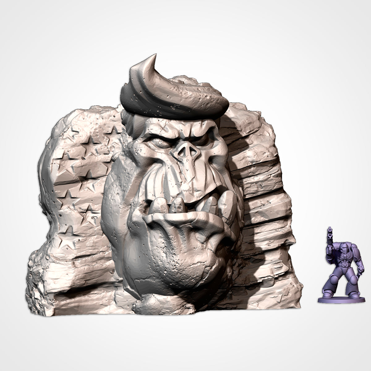 Ork Monuments 2 (32, 28, 15 & 10mm Scale) tabletop wargaming terrain