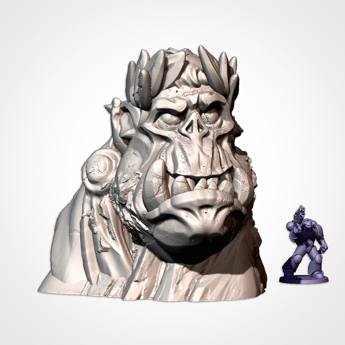 Ork Monuments 2 (32, 28, 15 & 10mm Scale) tabletop wargaming terrain