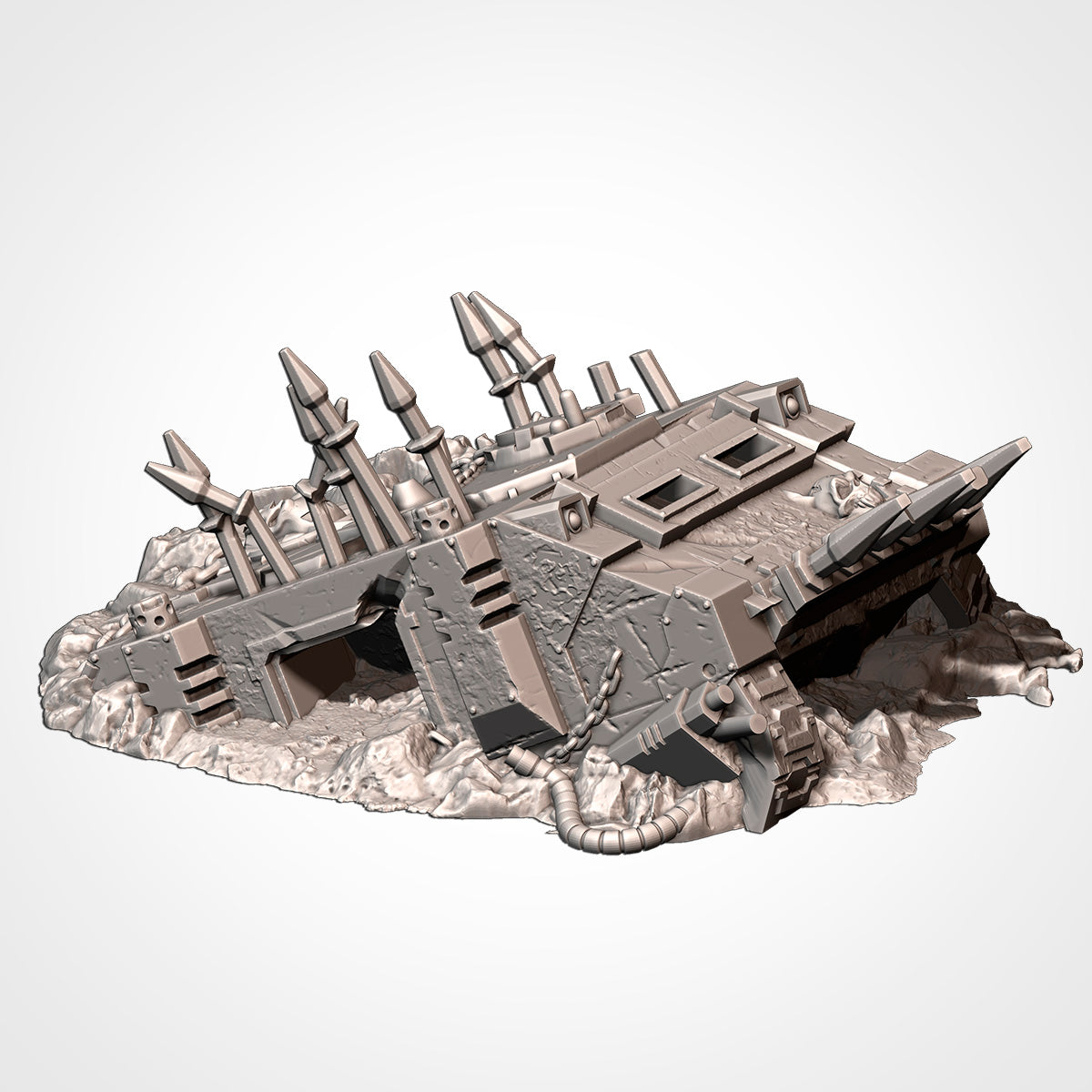 Crashed Infernal Tanks (32, 28 & 10mm Scale) tabletop wargaming terrain