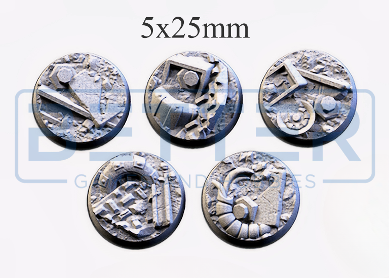 Scrap - Themed Bases and Toppers for sci-fi & fantasy wargaming