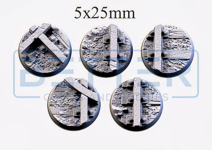 Mines- Themed Bases and Toppers for sci-fi & fantasy wargaming