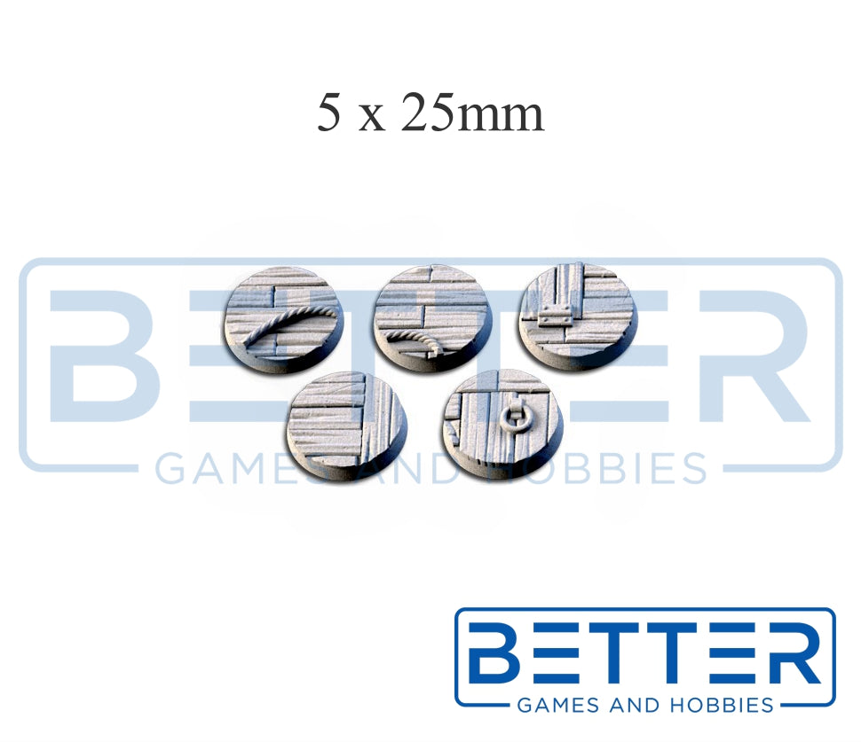 Wooden / Ship - Themed Bases and Base Toppers for sci-fi & fantasy wargaming