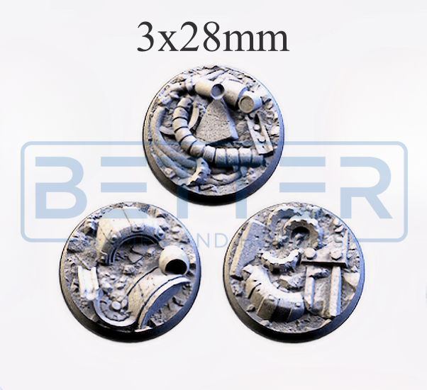 Scrap - Themed Bases and Toppers for sci-fi & fantasy wargaming