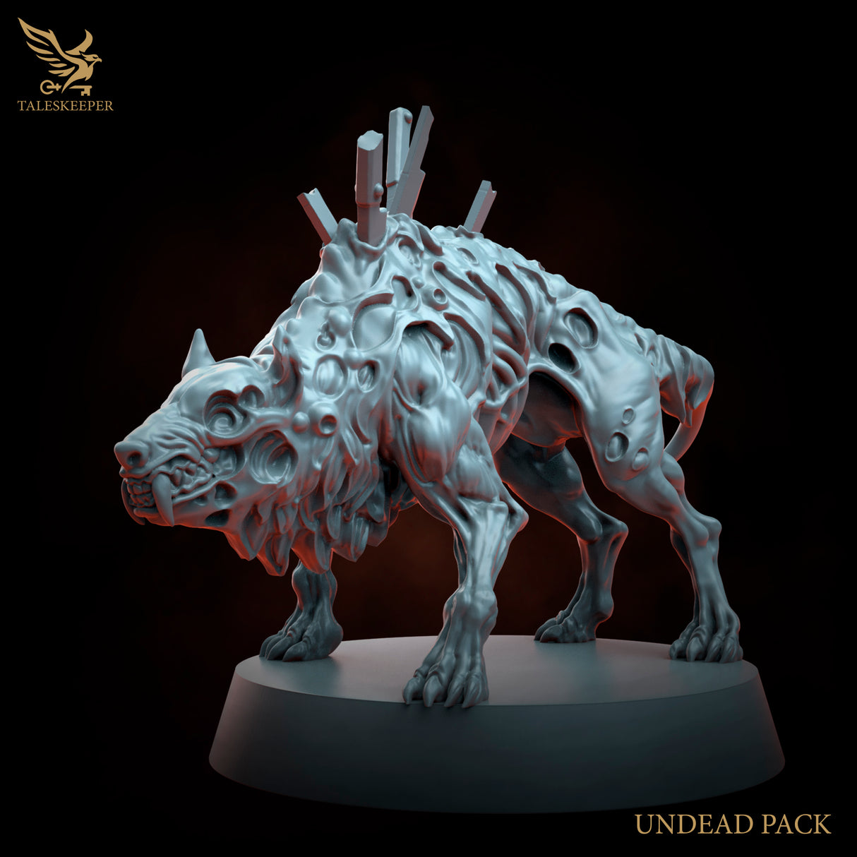 Undead Dog Pack - 28mm scale miniatures for Sci-Fi and Fantasy Wargaming