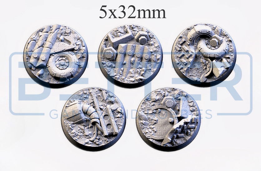 Scrap - Themed Bases and Toppers for sci-fi & fantasy wargaming