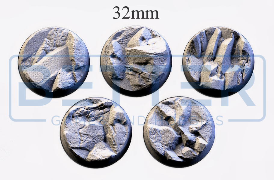 Stony Desert - Themed Bases and Toppers for sci-fi & fantasy wargaming