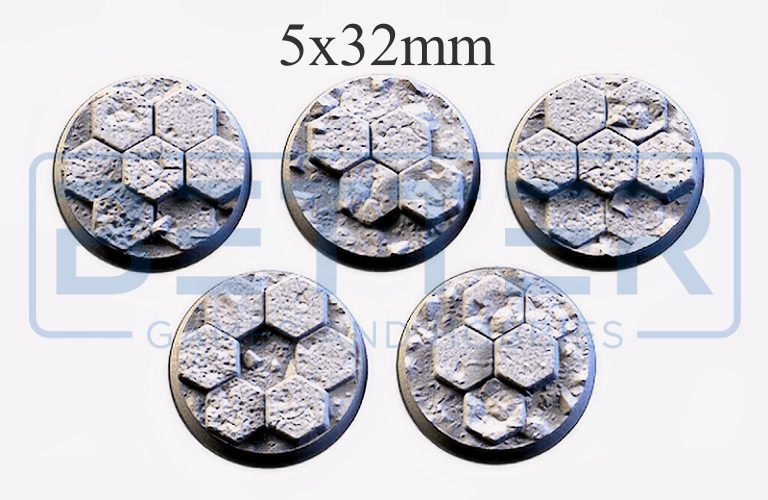 Basaltic - Themed Bases and Toppers for sci-fi & fantasy wargaming
