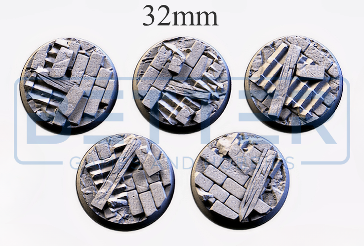 Ruined factory - Themed Bases and Toppers for sci-fi & fantasy wargaming
