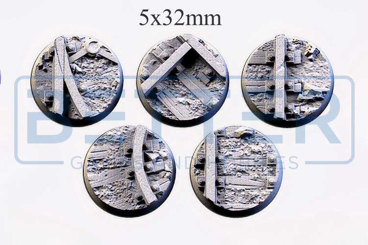 Mines- Themed Bases and Toppers for sci-fi & fantasy wargaming