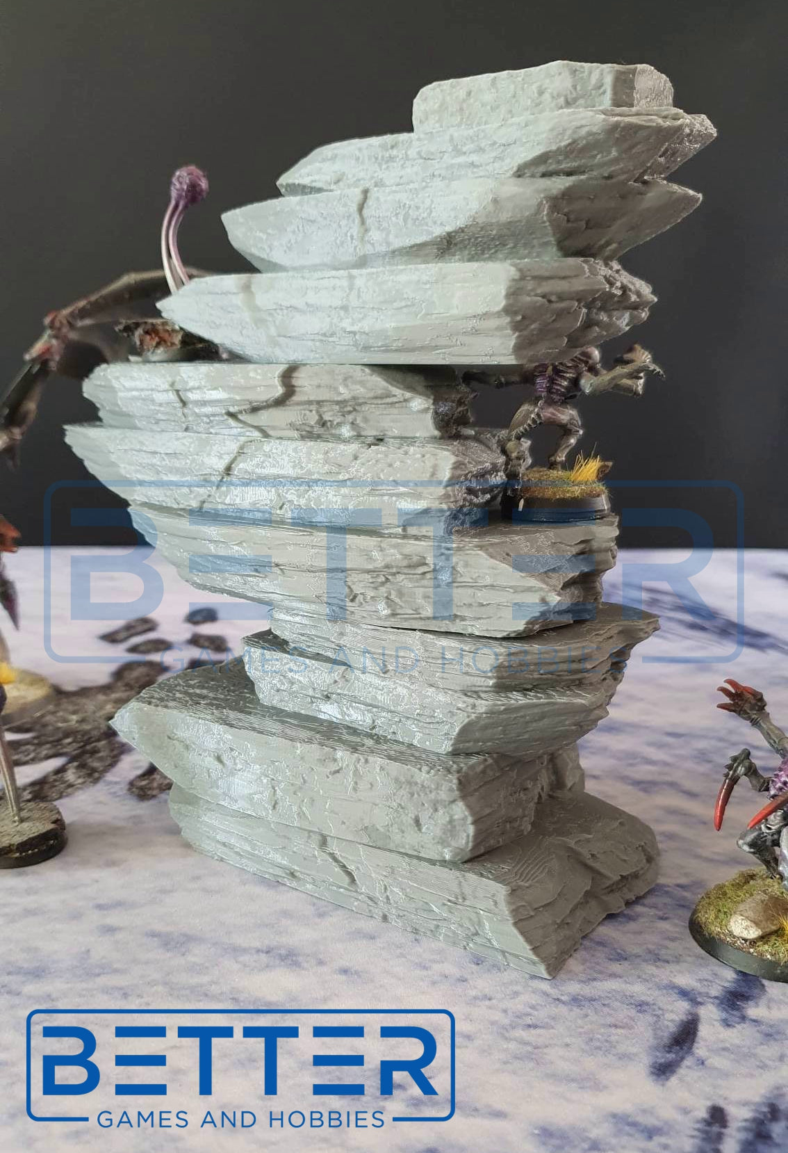 Desert Mountains 2, (32, 28, 15 & 10mm Scale) 3d printed terrain. Fantasy Sci-fi and Historical wargames, RPG