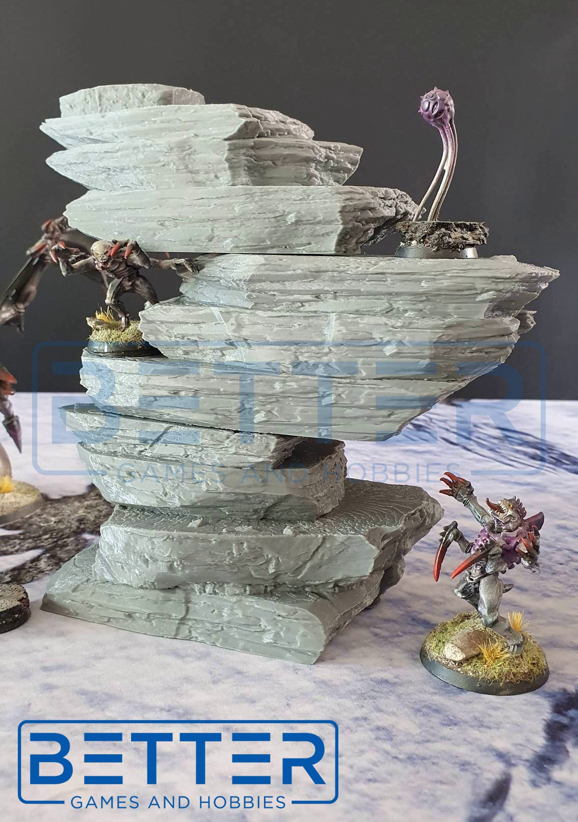 Desert Mountains 2, (32, 28, 15 & 10mm Scale) 3d printed terrain. Fantasy Sci-fi and Historical wargames, RPG