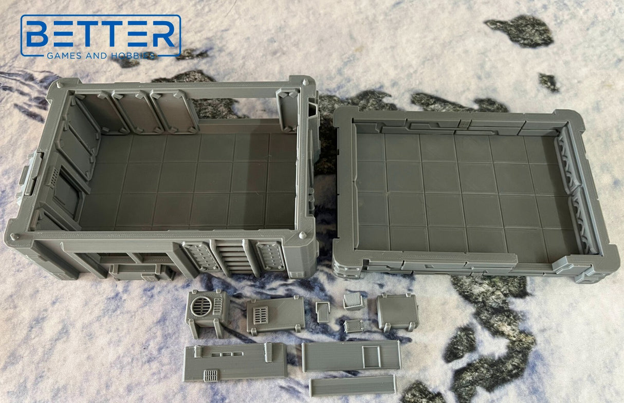 Neo City - Building 1. Terrain for sci-fi tabletop wargaming 28-32mm & 15mm scale