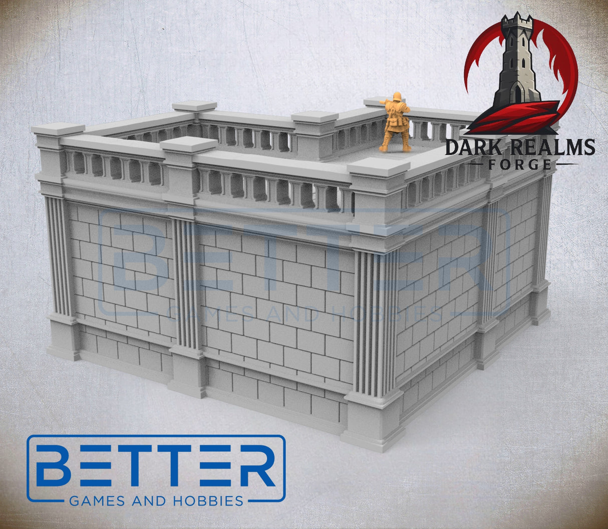 Castra Ultimarii – Roman Inspired Modular Building 3 | 32 mm, 28 mm, 15 mm & 10 mm Scale | Sci-Fi & Fantasy Wargaming Terrain | RPG Scenery