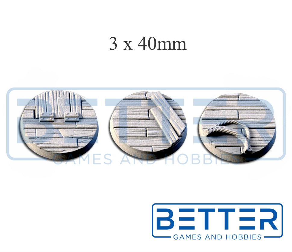 Wooden / Ship - Themed Bases and Base Toppers for sci-fi & fantasy wargaming