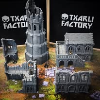 Middle Earth Town (32,28,15 & 10mm Scale) Fantasy Terrain for RPG, D&D