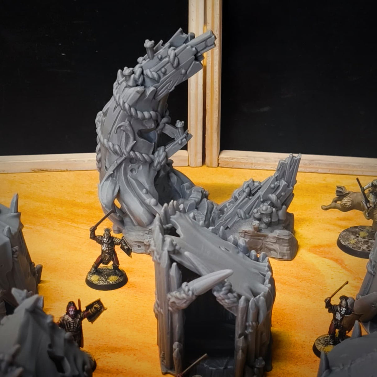 Goblin Camp (32, 28, 15 & 10mm Scale) 3d printed Terrain Scenery