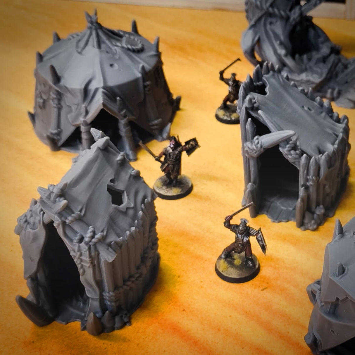 Goblin Camp (32, 28, 15 & 10mm Scale) 3d printed Terrain Scenery