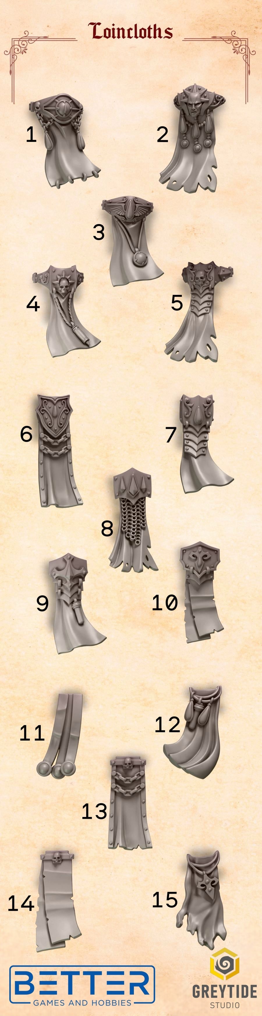 Loincloths - Crimson Lords for 2nd Born Marines