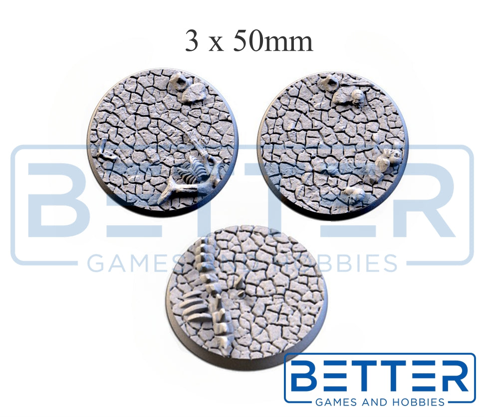 Cracked Desert - Themed Bases and Toppers for sci-fi & fantasy wargaming