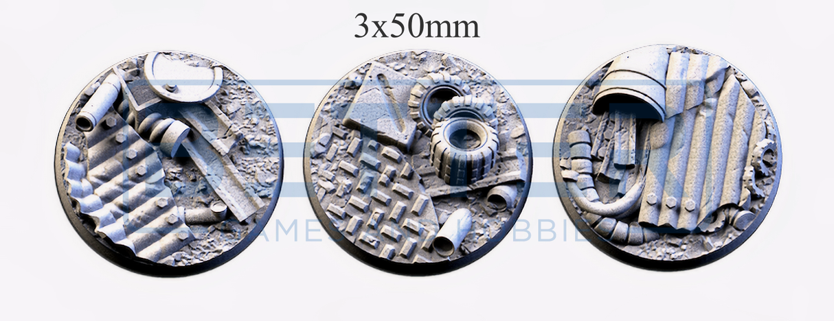 Scrap - Themed Bases and Toppers for sci-fi & fantasy wargaming