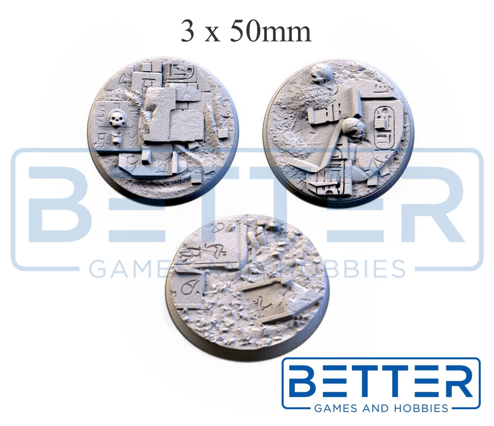 Egyptian - Themed Bases and Toppers for sci-fi & fantasy wargaming