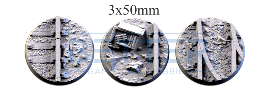 Mines- Themed Bases and Toppers for sci-fi & fantasy wargaming