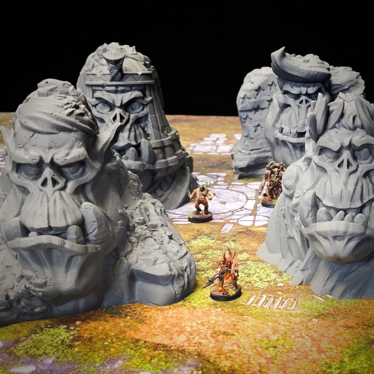 Ork Monuments 2 (32, 28, 15 & 10mm Scale) tabletop wargaming terrain