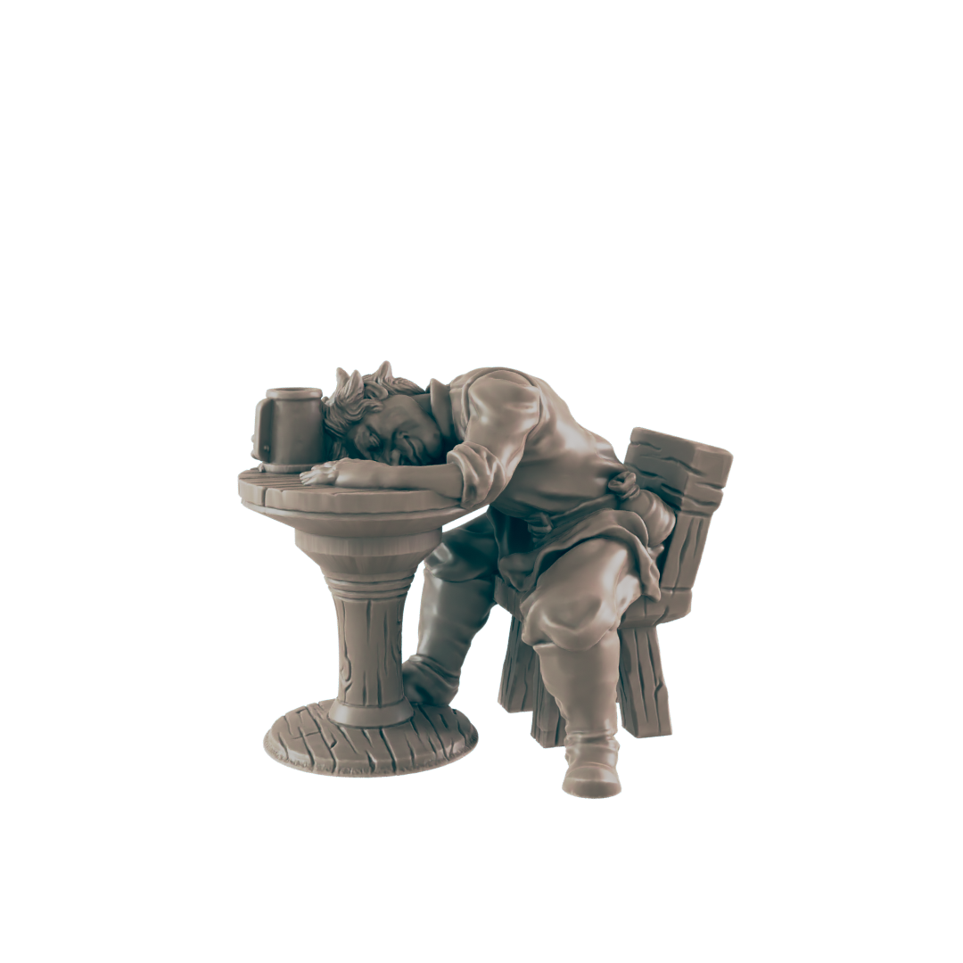 Humans - Everyday Folk. Fantasy miniatures for tabletop RPG