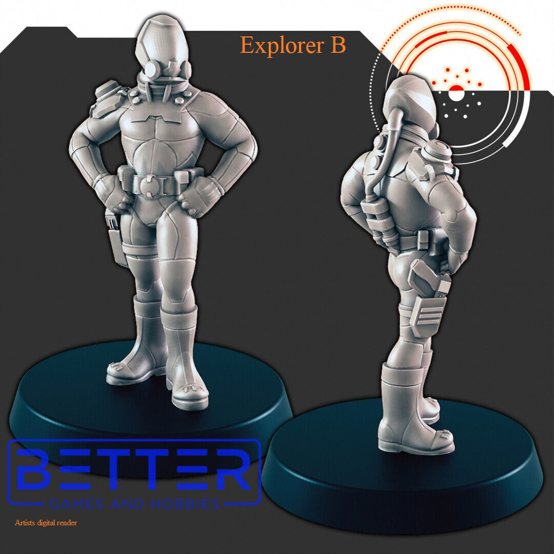 Explorers & Scientists - 28mm Scale Miniatures for Sci-Fi Wargaming