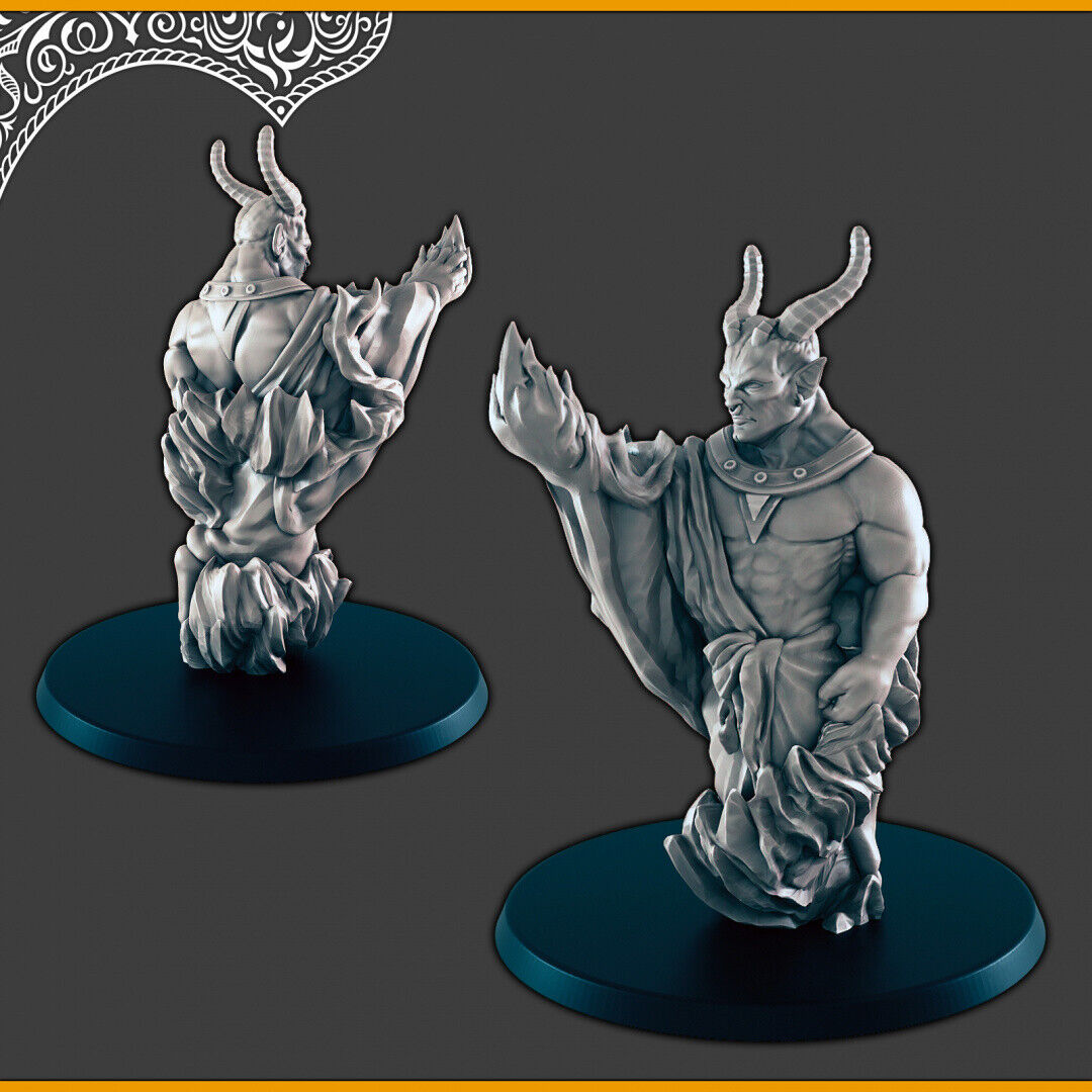 Efreeti - 28mm scale 3d printed miniatures for fantasy wargaming RPG