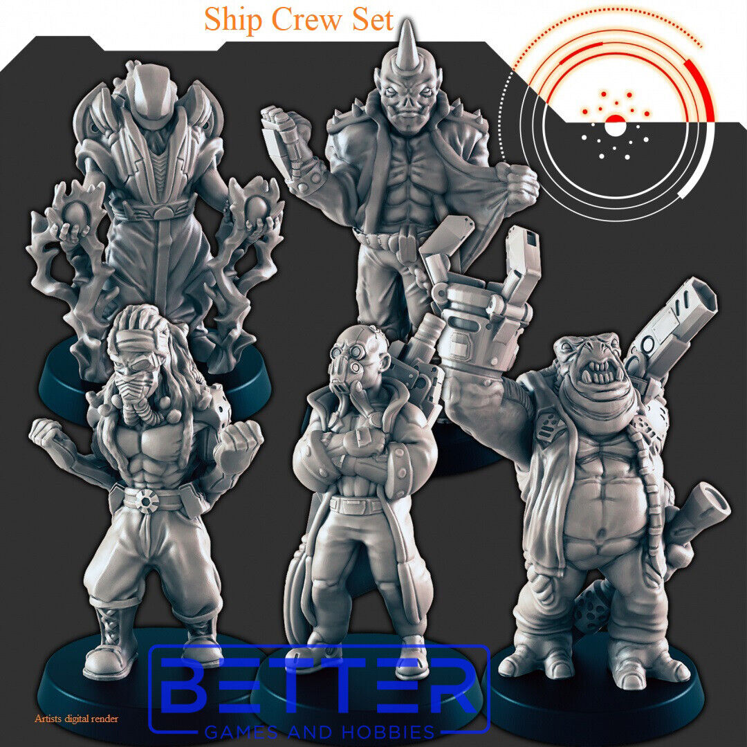 Ship Crew - 28mm scale miniatures for Sci-Fi wargaming