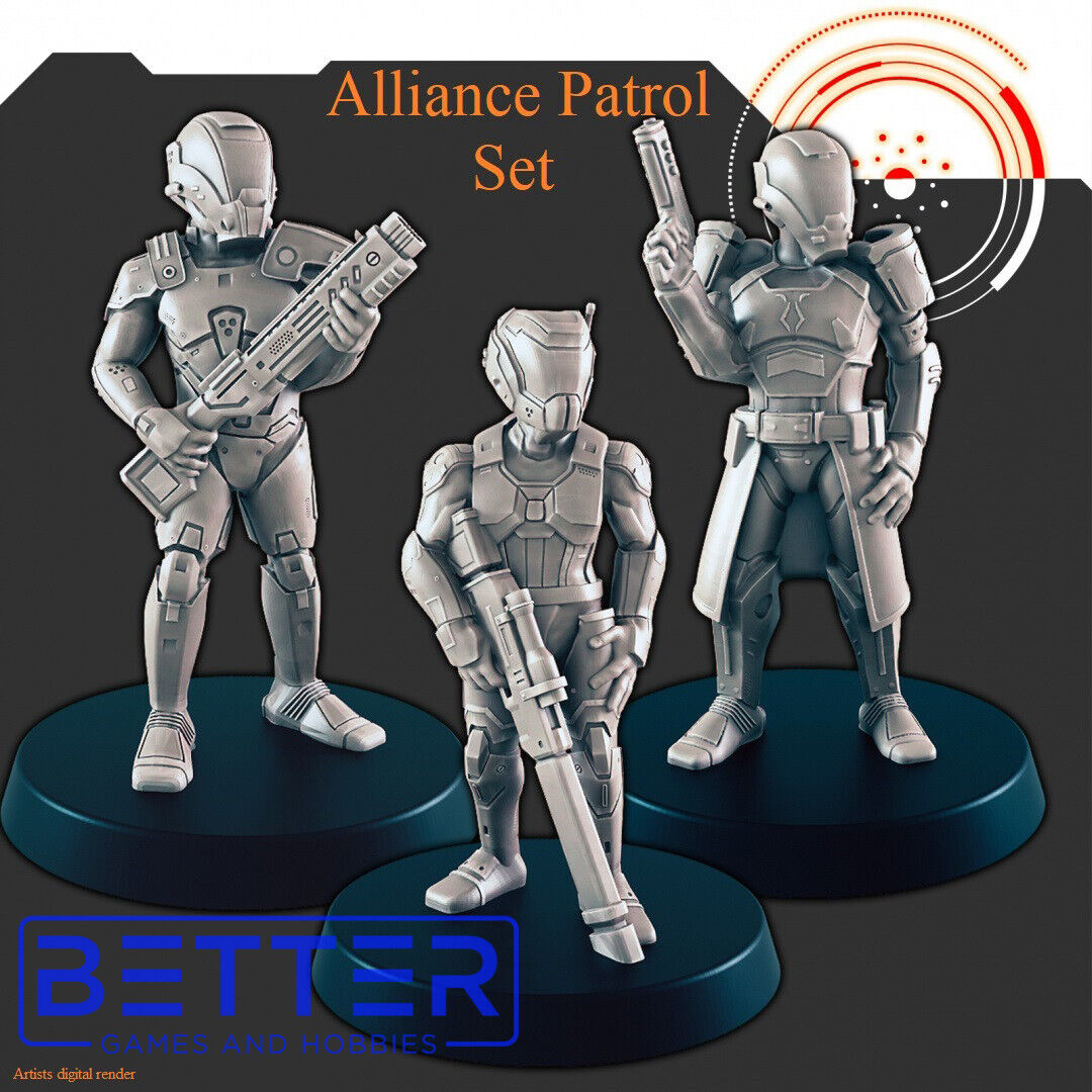 Alliance Patrol - 28mm Scale Miniatures for Sci-Fi Wargaming