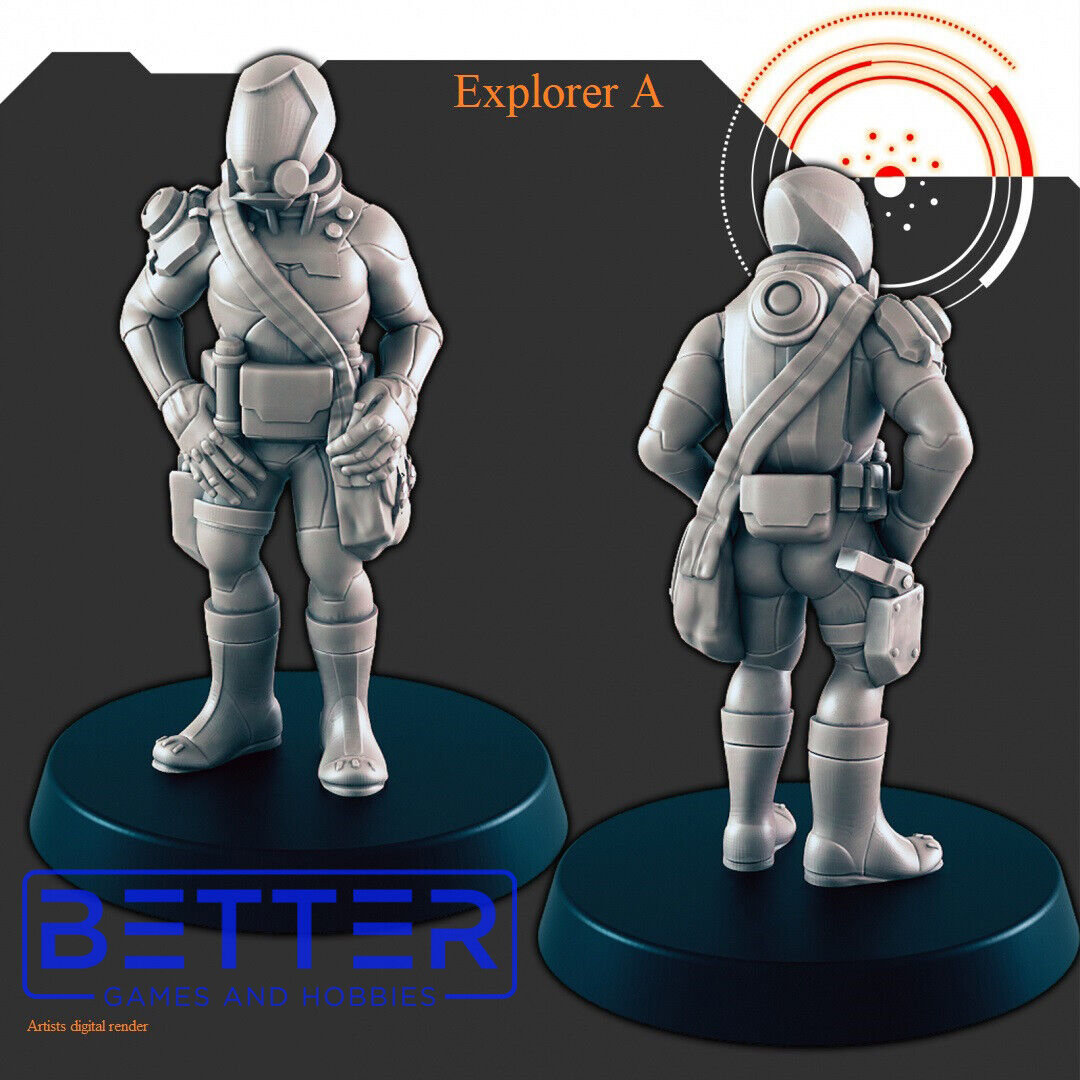 Explorers & Scientists - 28mm Scale Miniatures for Sci-Fi Wargaming
