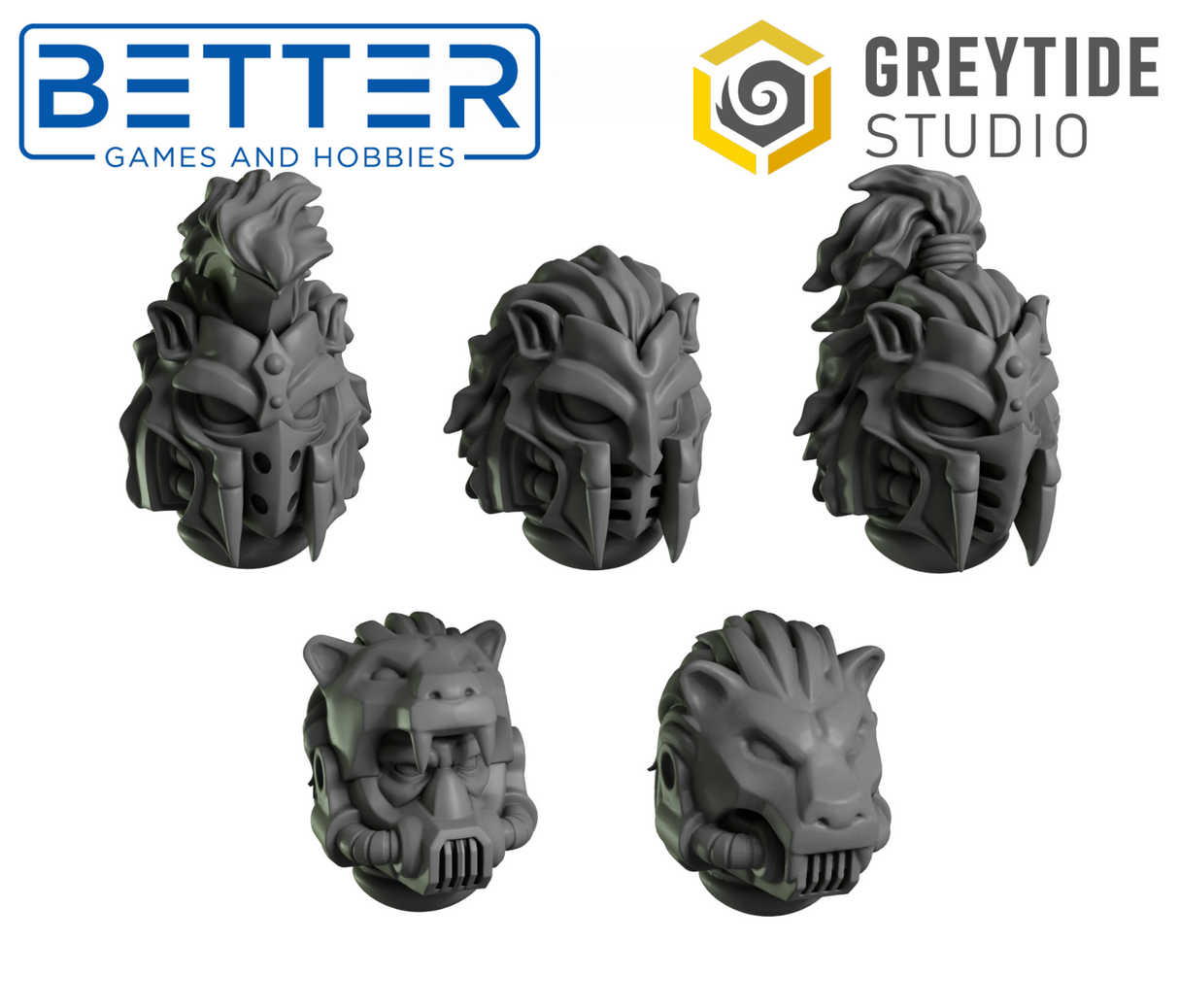 Lion Helmets - Eternal Pilgrims for 2nd Born Marines