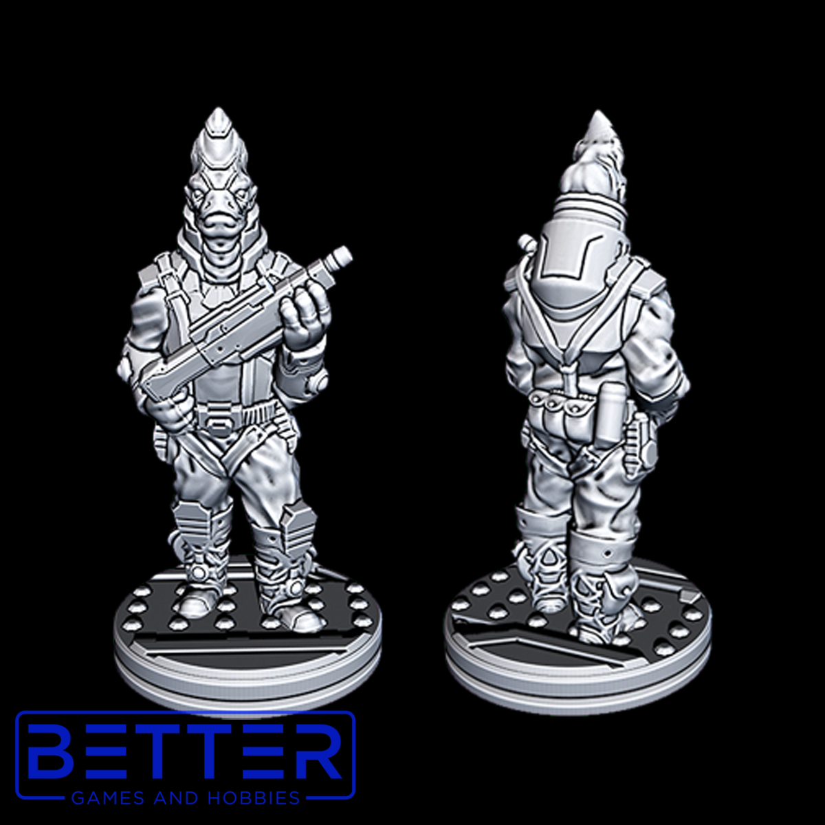 Bounty Hunters - 28mm Scale Miniatures for Sci-Fi Wargaming