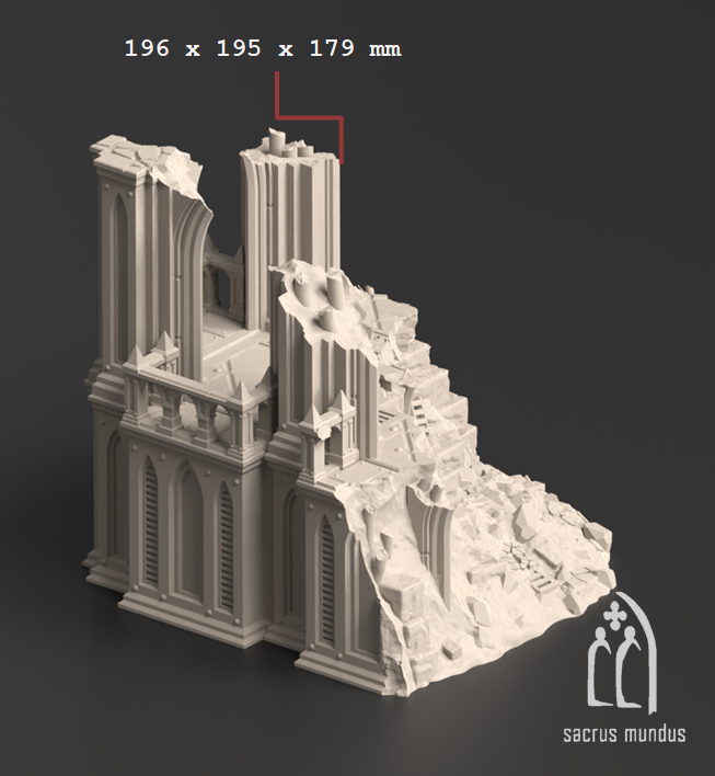 Divine Bastion - 28, 15 and 10mm Scale tabletop terrain for Sci-Fi & Grimdark wargaming