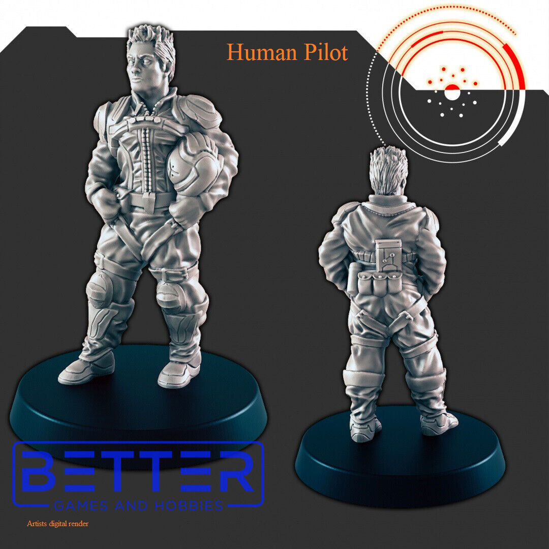 Space Dock Workers- 28mm Scale Miniatures for Sci-Fi Wargaming