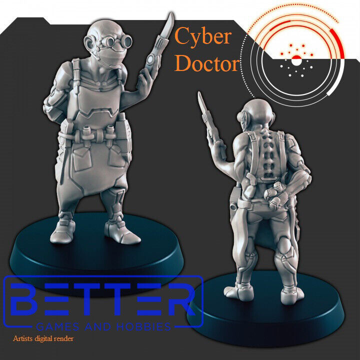 Hive Market Workers - 28mm Scale Miniatures for Sci-Fi Wargaming