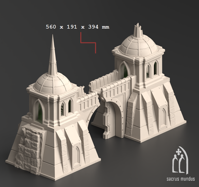Divine Bastion - 28, 15 and 10mm Scale tabletop terrain for Sci-Fi & Grimdark wargaming