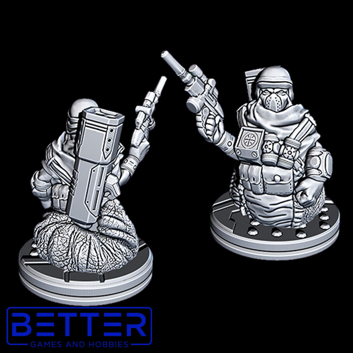 Bounty Hunters - 28mm Scale Miniatures for Sci-Fi Wargaming