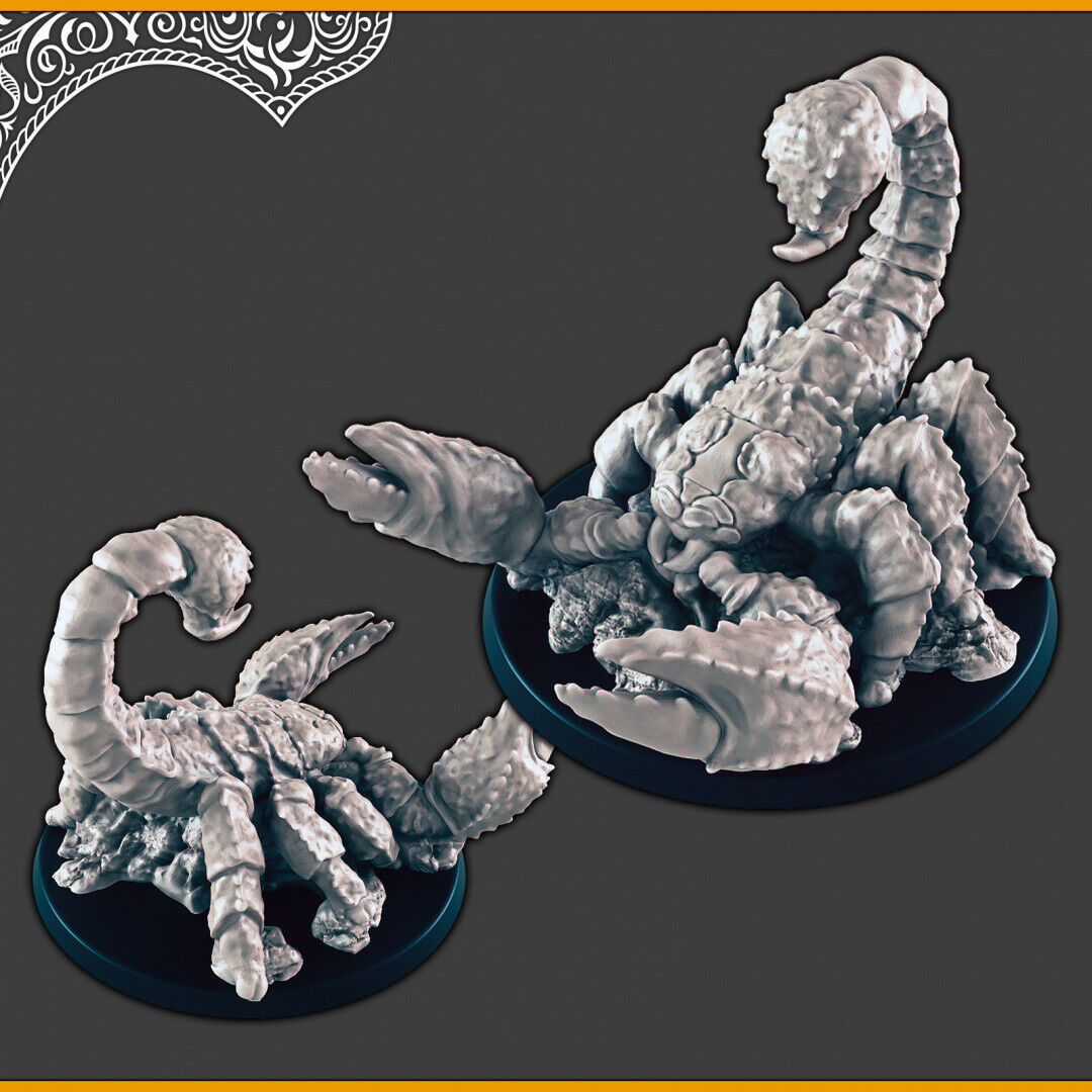Desert Creatures - 28mm scale 3d printed miniatures for fantasy wargaming RPG