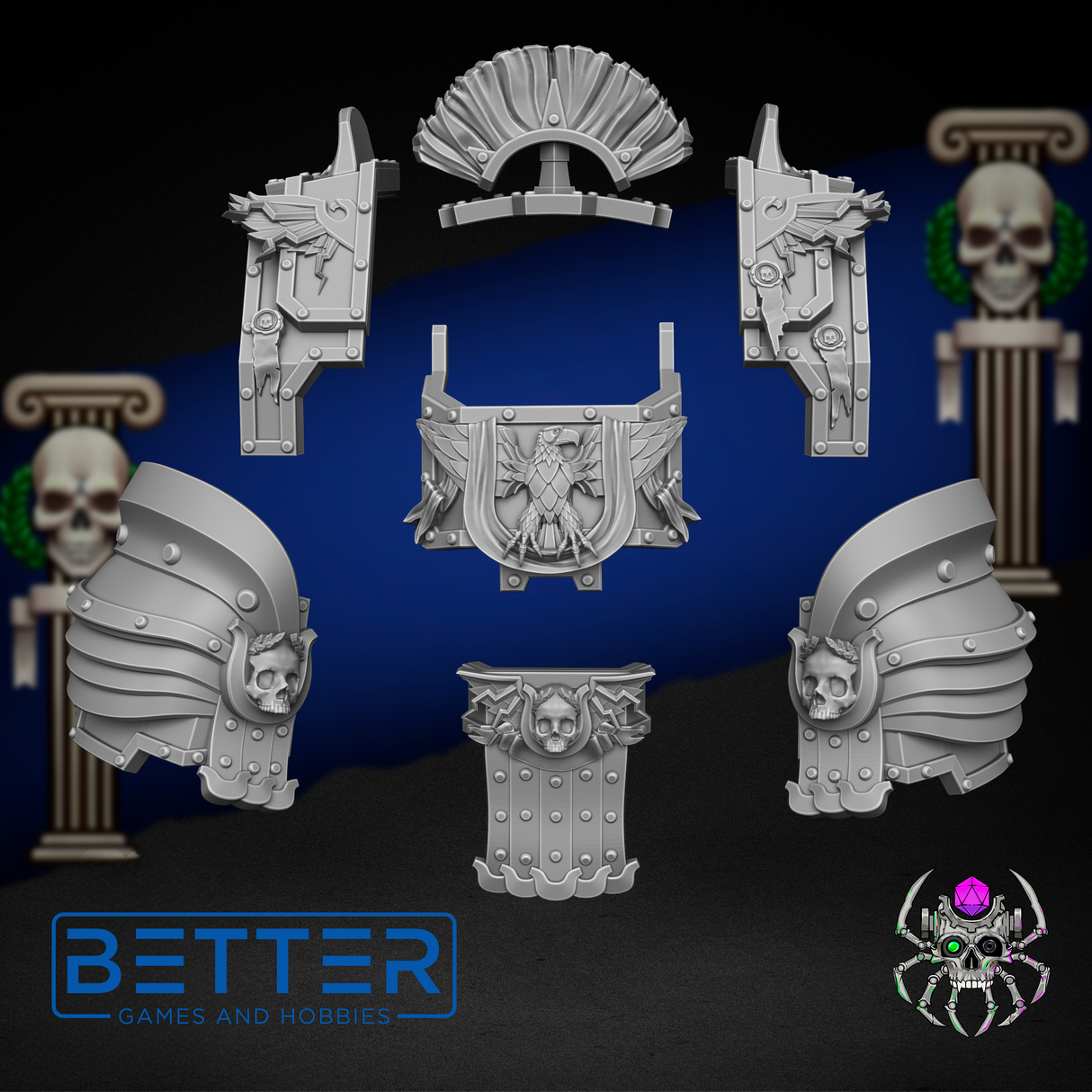 Ancient Dread Armour. Pretorians of Cobalt - Conversion parts for sci-fi wargaming